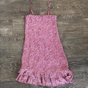 American Eagle bodycon floral peplum dress M